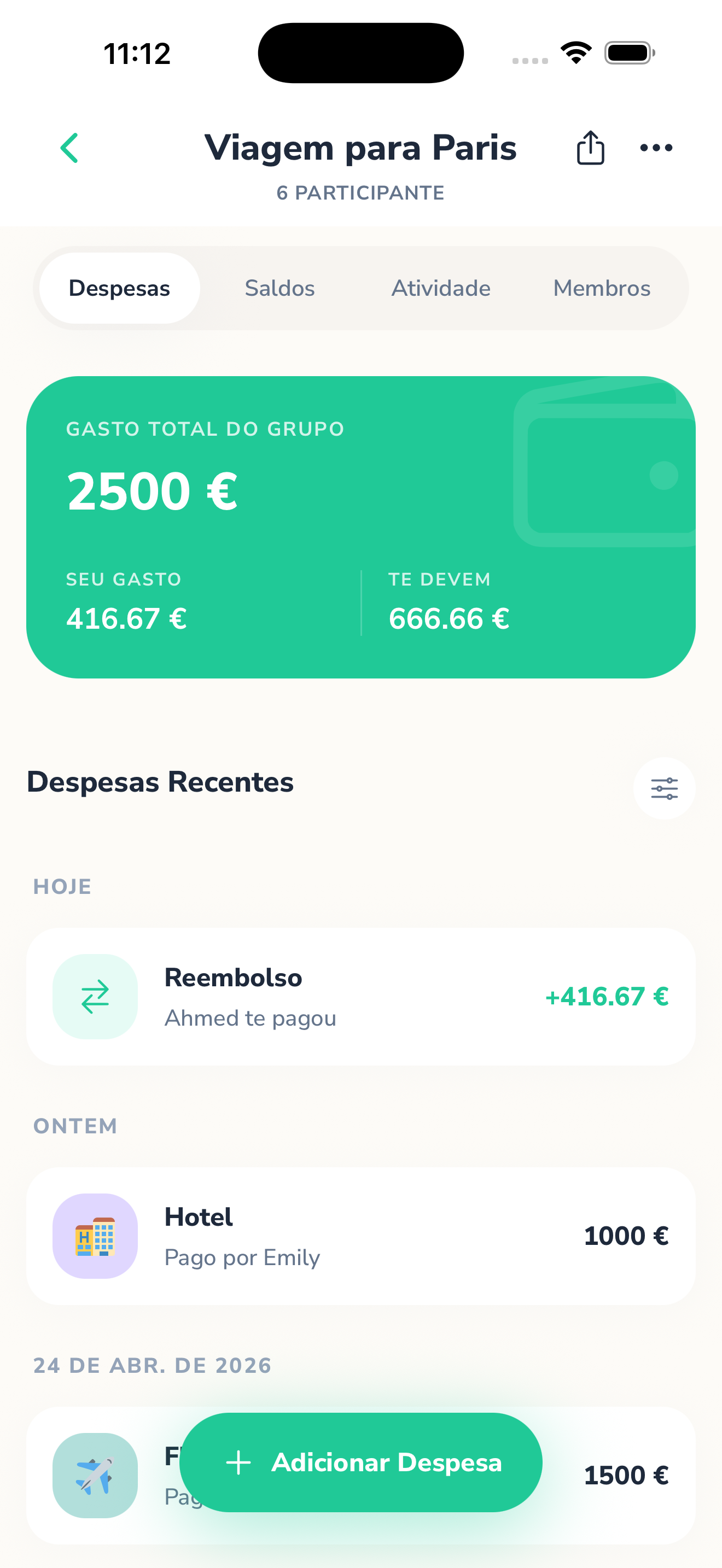 Adicionar e Dividir